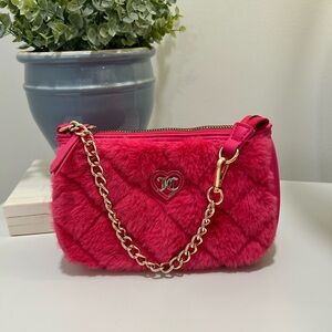 Juicy Couture Hot Pink Fuzzy Clutch